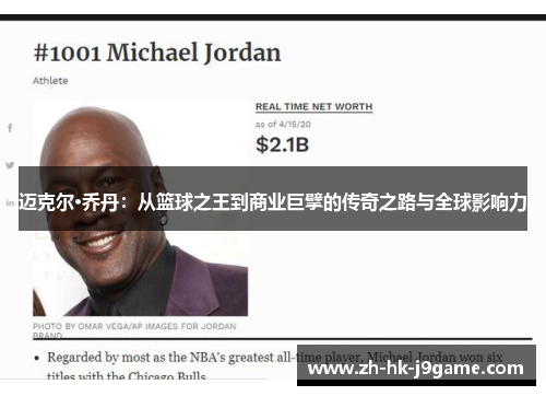 迈克尔·乔丹：从篮球之王到商业巨擘的传奇之路与全球影响力
