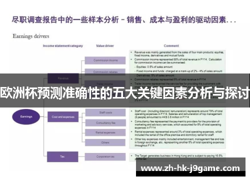 欧洲杯预测准确性的五大关键因素分析与探讨